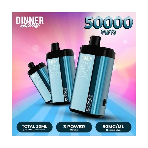 Dinner Lady 50k Dual Disposable Peach Blue Slush/Orange Creamsic