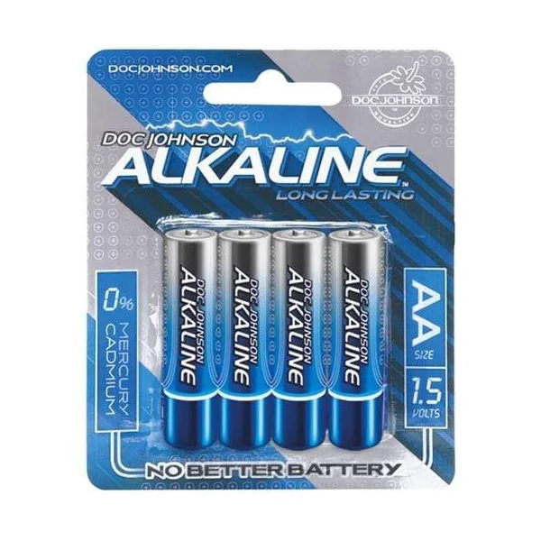 Doc Johnson Alkaline Batteries - AA - 4 Pack