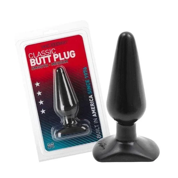 Doc Johnson Medium Black Butt Plug