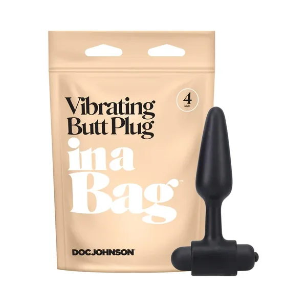 Doc Johnson Vibrating Butt Plug In A Bag 4″