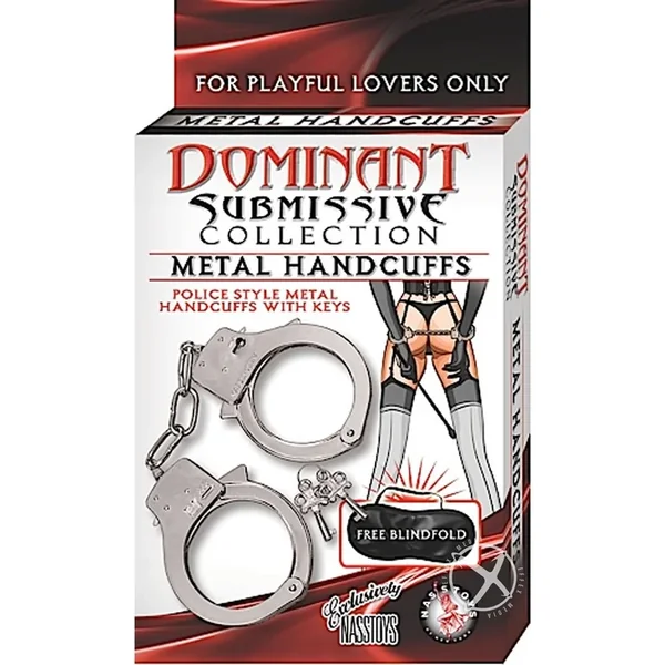 Dominant Submissive Collection Metal Handcuffs BDSM Bondage Gear Sex Toy