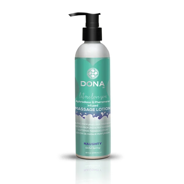 DONA MASSAGE LOTION NAUGHT SINFUL SPRING 8 OZ