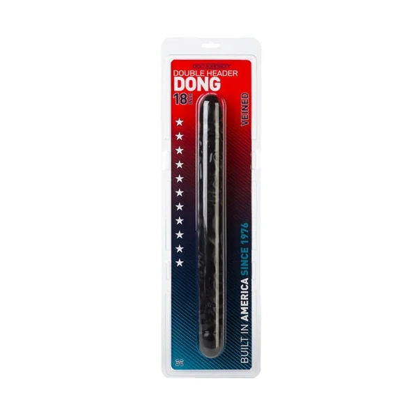 Double Header 18 Inches Veined - Black