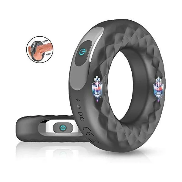 Doughnut Vibrating Cock Ring for Men