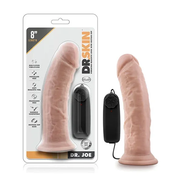 Dr. Joe 8″ Vibrating Cock – Vanilla