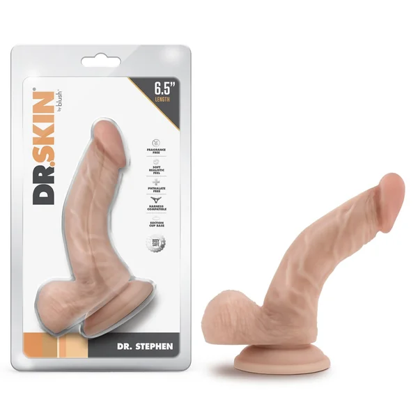 Dr. Skin - Dr. Stephen - 6.5 Inch Dildo With Balls - Beige