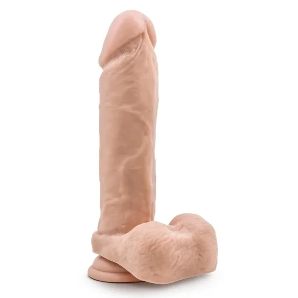 Dr. Skin Platinum Collection Silicone Dr. Julian Dildo with Balls and Suction Cup 9in – Vanilla
