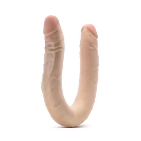 Dr Skin Plus - 16.5 Posable Double Dong - Beige "