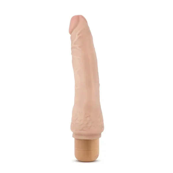 Dr. Skin Silver Collection Cock Vibe 7 Vibrating Dildo 8.5in – Vanilla