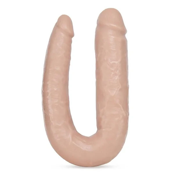 Dr. Skin Silver Collection Dr. Double Dual Penetrating Dildo 18in – Vanilla