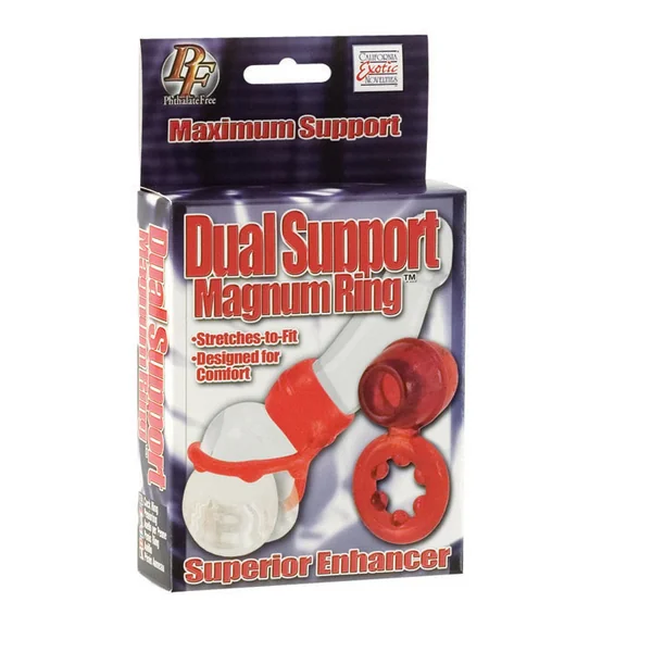 DUAL SUPPORT MAGNUM RING RED