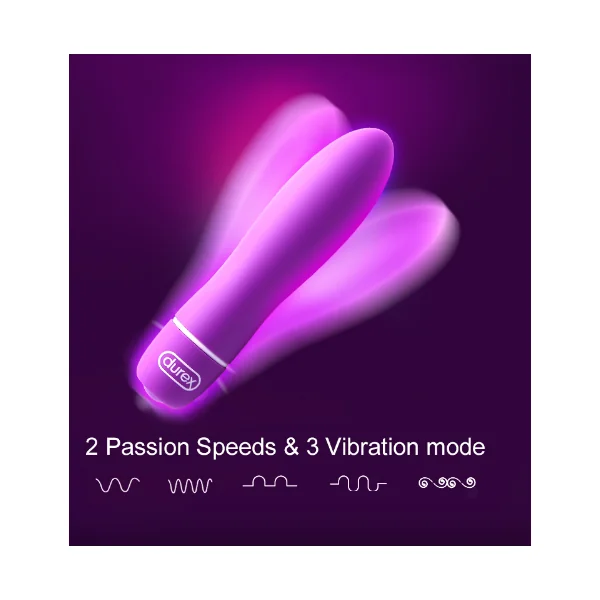 Durex Multi-functional Bullet Vibrator Waterproof G-Spot Bullet Clitoral Stimulation Intimate Goods Adult Sex Toys for Women