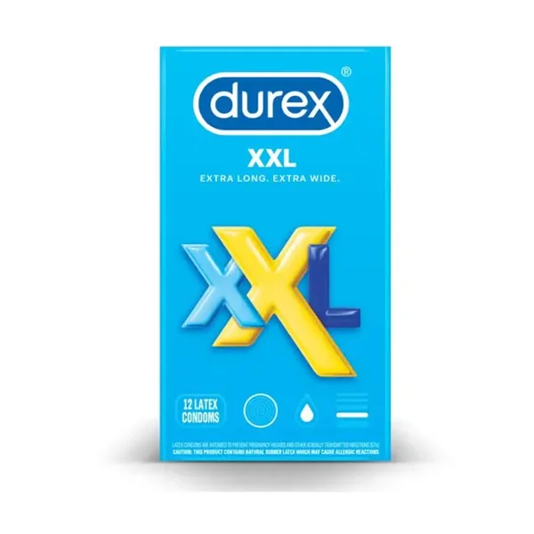 Durex® XXLarge Lubed Condoms 12 - Pack