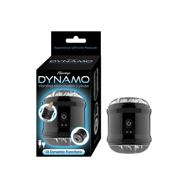 Dynamo Vibrating Masturbator Cup-Black