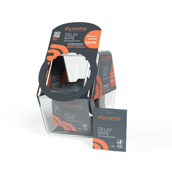 Dynamo Wellness Delay Wipe 4% - Bowl 144 Pieces