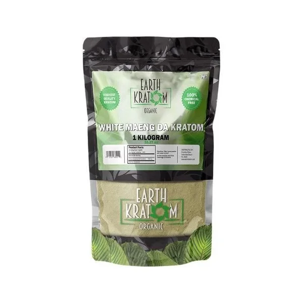 Earth Kratom Kilo Powder White Maeng Da