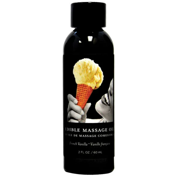 Earthly Body Edible Massage Oil - 2 Oz Vanilla