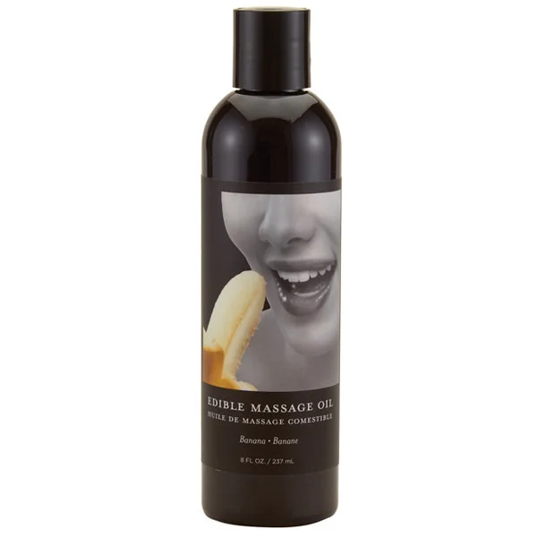 Earthly Body Edible Massage Oil - 8 Oz Banana