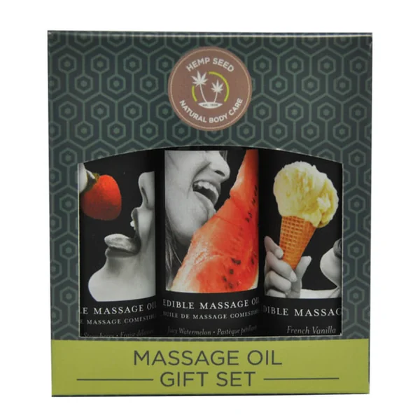 Earthly Body Edible Massage Oil Gift Set - 2 Oz