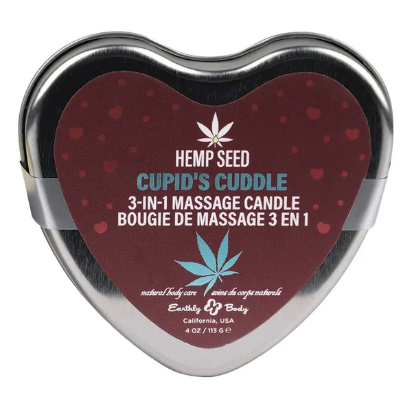 Earthly Body Hemp Seed 3n1 Valentines Day Candles-Cupid’s Cuddle 4oz