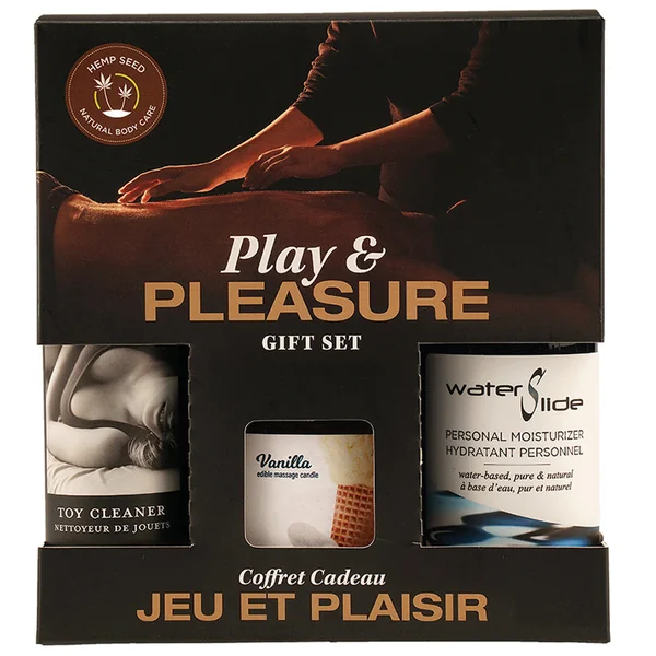 Earthly Body Play & Pleasure Set: Vanilla Scent - Vanilla