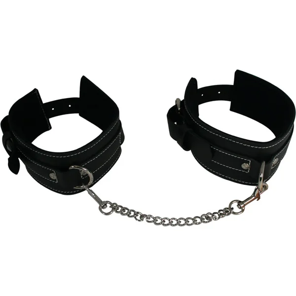 Edge Leather Ankle Cuffs by Sportsheets