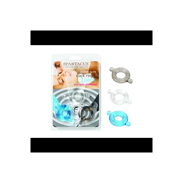 Elastomer Set Black, Blue, Clear