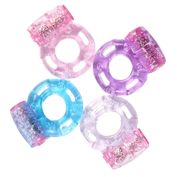 Electronic Crystal Vibrating Cock Ring For Men Sex Toy