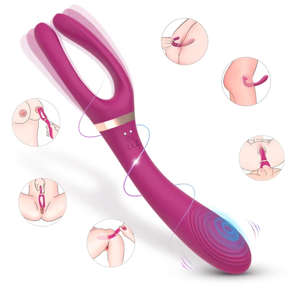 EmberIntimacy's Trident - The 3-Prong Adaptable G-Spot & Couples' Vibrator