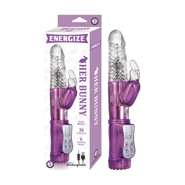 ENERGIZE HER BUNNY 1 PURPLE RABBIT VIBRATOR