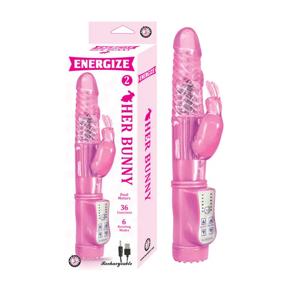 ENERGIZE HER BUNNY 2 PINK RABBIT VIBRATOR