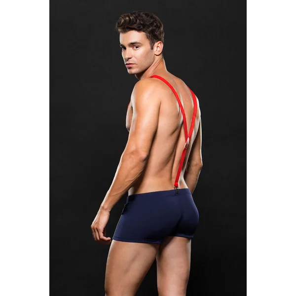 ENVY FIREMAN BOTTOM W/ SUSPENDERS 2PC M/L