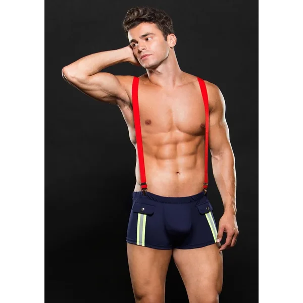 Envy FIREMAN BOTTOM WITH SUSPENDERS 2 PC Multi M/L