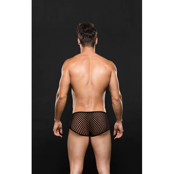 ENVY MODERN FISHNET TRUNK BLACK S/M