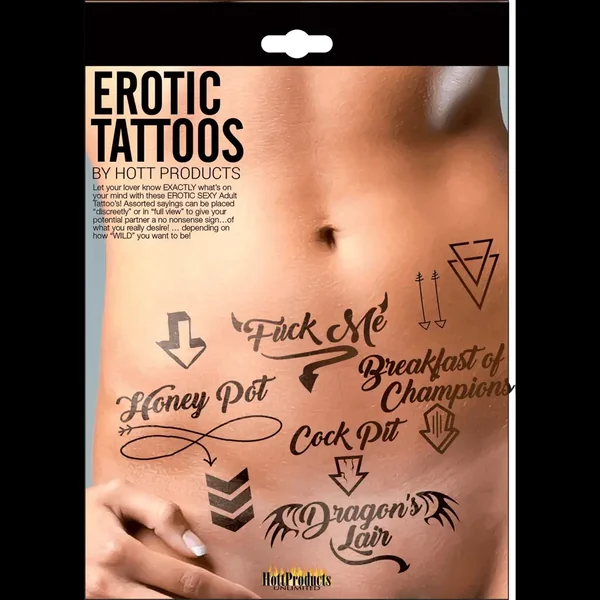 Erotic Temporary Tattoos 3-Pack