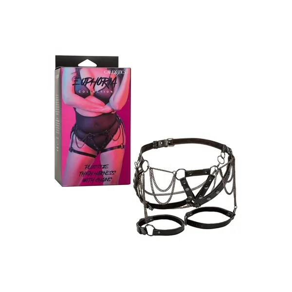 Euphoria Collection Plus Size Thigh Harness With Chains