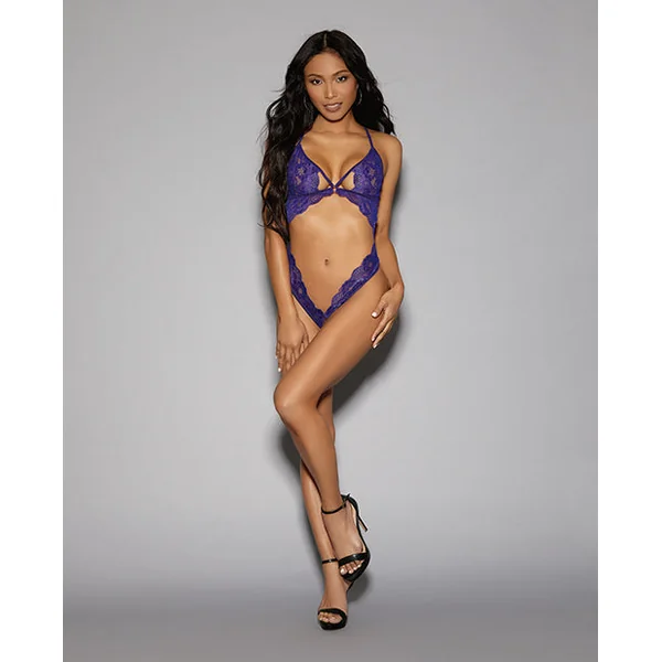 Euphoria Lace Restraint Teddy Midnight Purple O-s