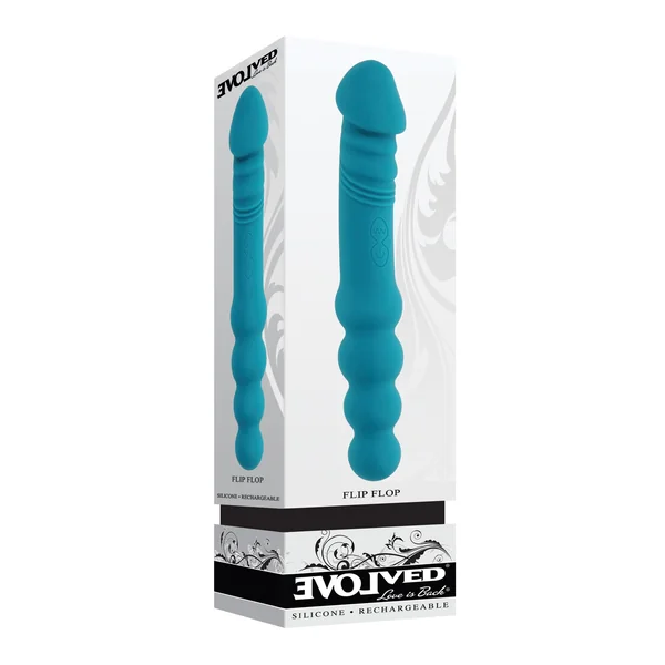 Evolved Flip Flop Dual-Sided Vibrator - Teal