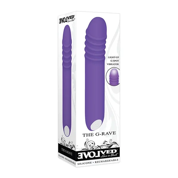 Evolved The G-rave Light Up Vibrator – Purple