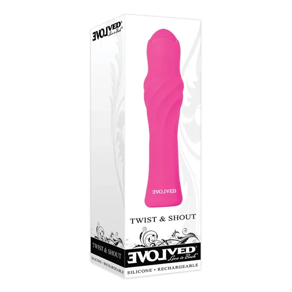 Evolved Twist & Shout Rechargeable Bullet – Pink