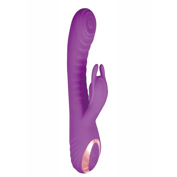 Exciter Thumping G-Spot Vibe Rechargeable Silicone Rabbit – Purple
