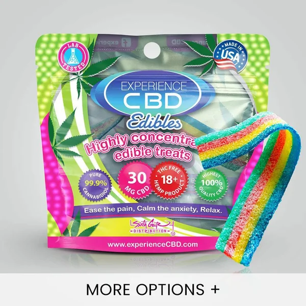 EXPERIENCE CBD 30MG RAINBOW BELTS 1PC (NET)