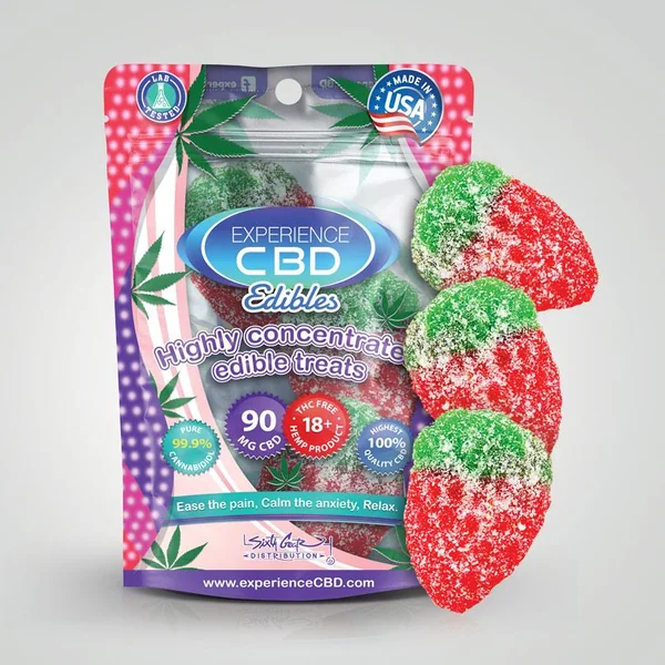 EXPERIENCE CBD 90MG GUMMY STRAWBERRY 3PC (NET)