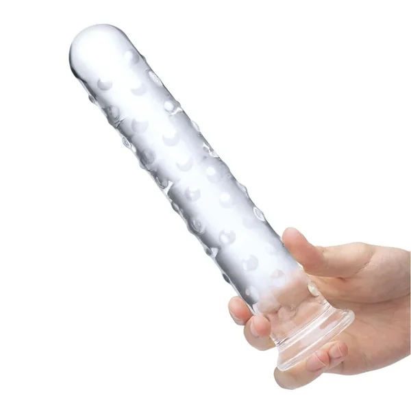 Extra Large Glass Dildo 10 inches Clear