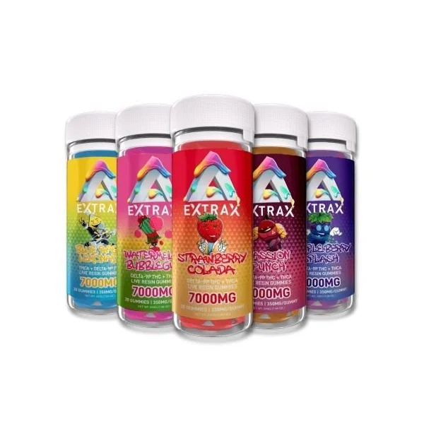 Extrax Adios Gummies 7000mg THC-A Passion Punch