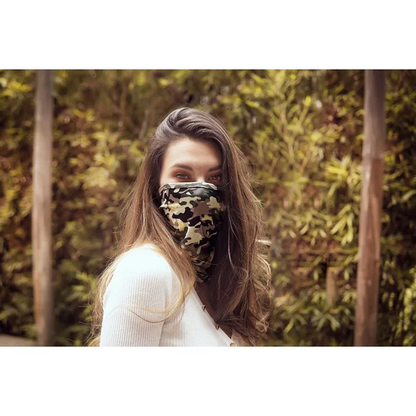 Face/ Neck Bandana - Camouflage Print - One Size