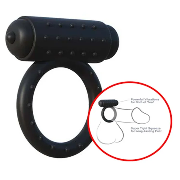 Fantasy C Ringz The Wingman Vibrating Penis Ring Waterproof Black