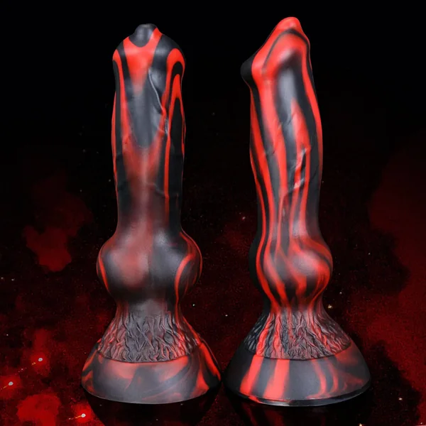 Fantasy Dog Dildo with Knot – Anal Plug for Prostate Massage and Gay Stimulation