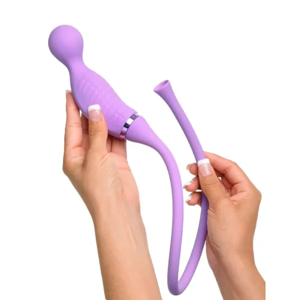 Fantasy For Her Ultimate Climax Her Silicone Clitoral Sucking Vibrator Rechargeable Purple