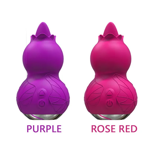 Fantasy Gourd Clit Stimulator - Tongue Licking Nipple Clitoral Vibrator Women Sex Toy
